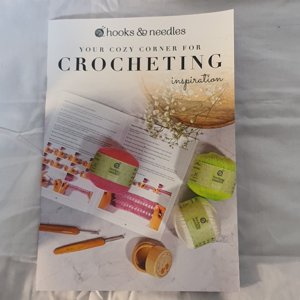 Hooks & Needles Spring 2024 Crochet Kit Perennial Blossom Yarn Hooks Patterns - Picture 6 of 10